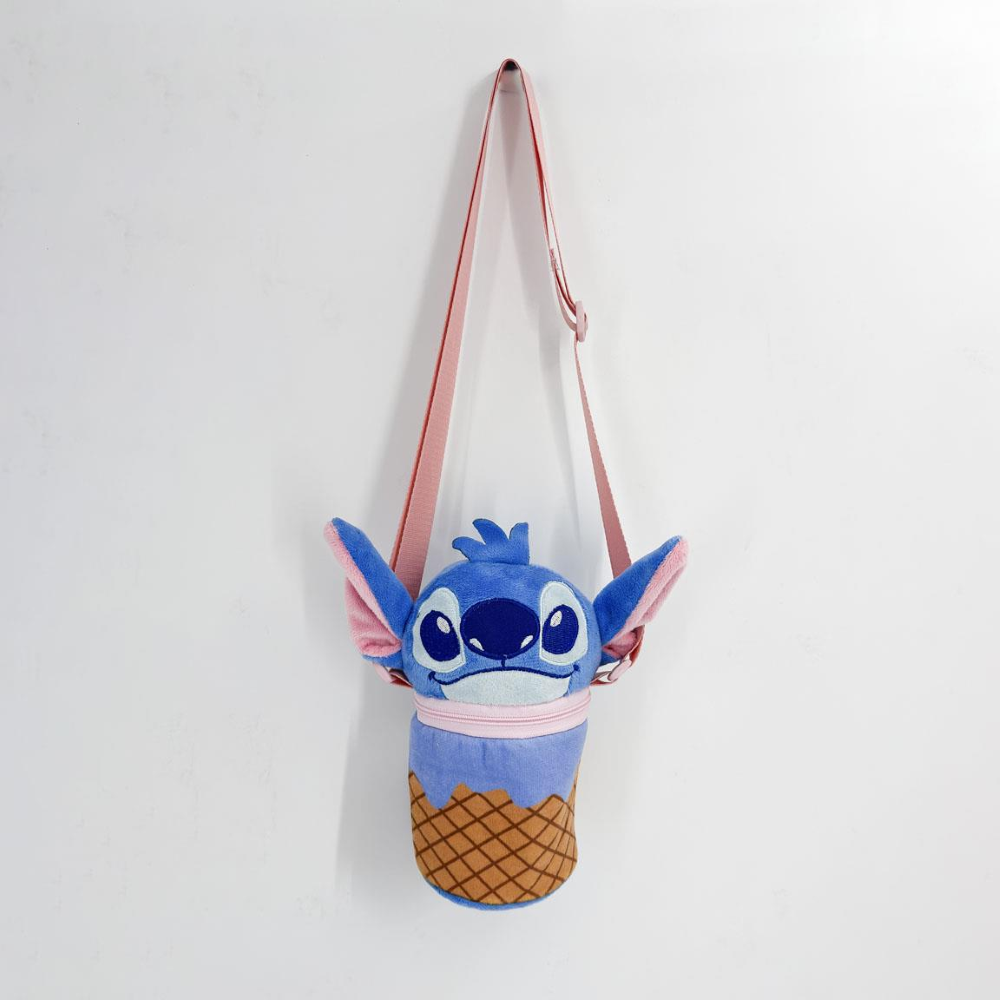 BORSETTA IN PELUCHE STITCH DISNEY CON TRACOLLA REGOLABILE ACCESSORIO DA PASSEGGIO BAMBINI- 6082