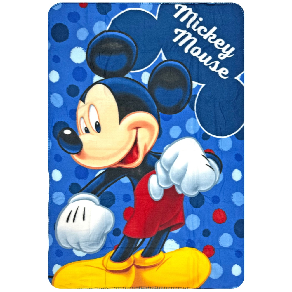 PLAID TOPOLINO DISNEY COPERTA IN 100% POLIESTERE 220 GSM 100 X 140 CM PER BAMBINI - MIC24-4228