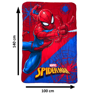 PLAID SPIDERMAN MARVEL COPERTA IN 100% POLIESTERE 220 GSM 100 X 140 CM PER BAMBINI - SPI24-4223