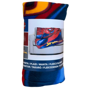 PLAID SPIDERMAN MARVEL COPERTA IN 100% POLIESTERE 220 GSM 100 X 140 CM PER BAMBINI - SPI24-4223