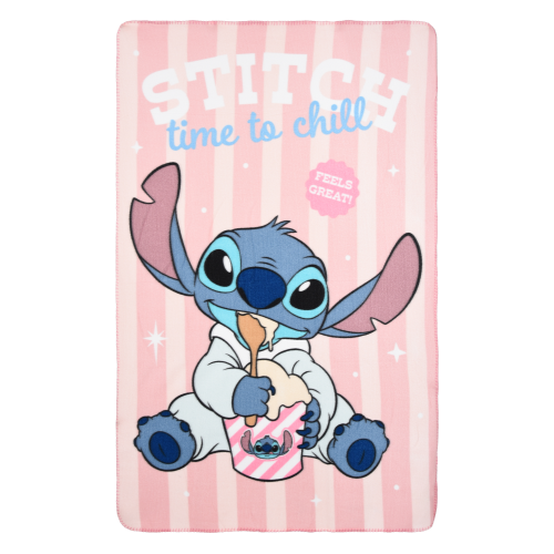 PLAID STITCH DISNEY COPERTA IN 100% POLIESTERE 220 GSM 100 X 150 CM PER BAMBINI - HY46014