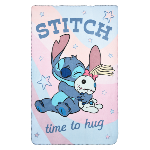 PLAID STITCH SCRUMP DISNEY COPERTA IN 100% POLIESTERE 220 GSM 100 X 150 CM PER BAMBINI - HY46015