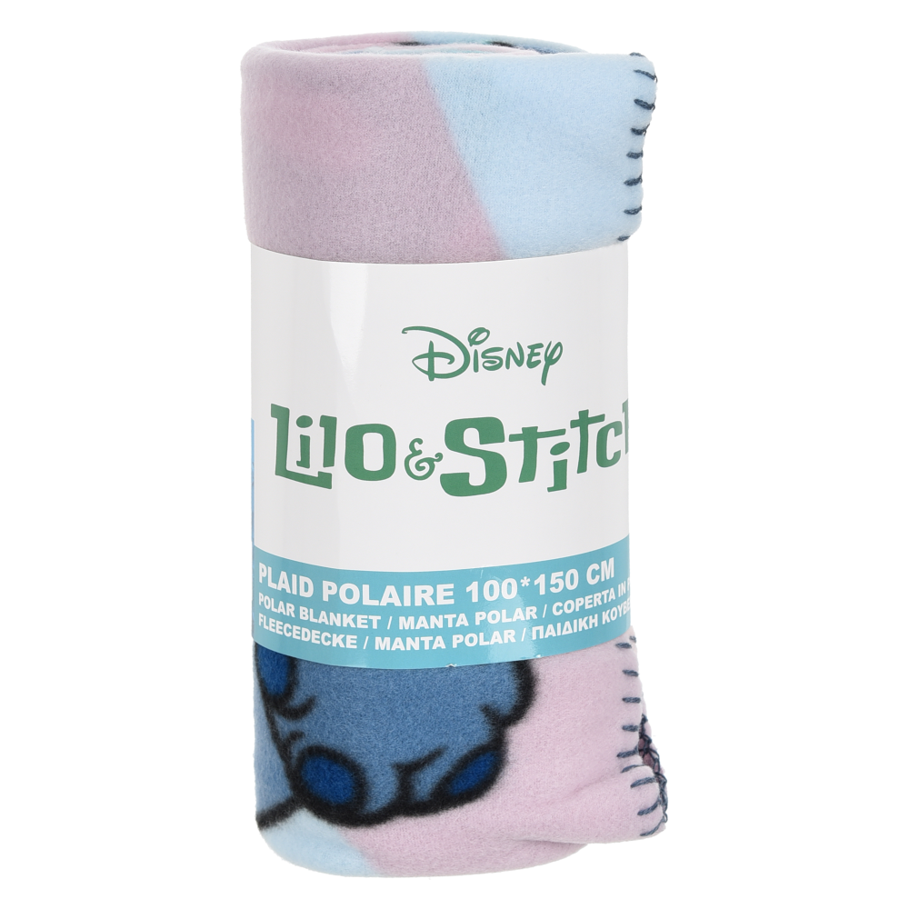 PLAID STITCH SCRUMP DISNEY COPERTA IN 100% POLIESTERE 220 GSM 100 X 150 CM PER BAMBINI - HY46015