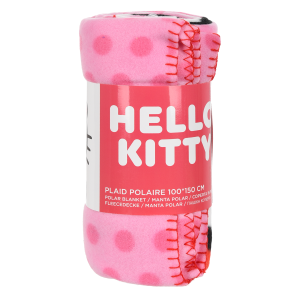 PLAID HELLO KITTY COPERTA IN 100% POLIESTERE 220 GSM 100 X 150 CM PER BAMBINI - HY46005