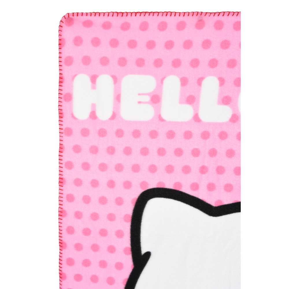 PLAID HELLO KITTY COPERTA IN 100% POLIESTERE 220 GSM 100 X 150 CM PER BAMBINI - HY46005