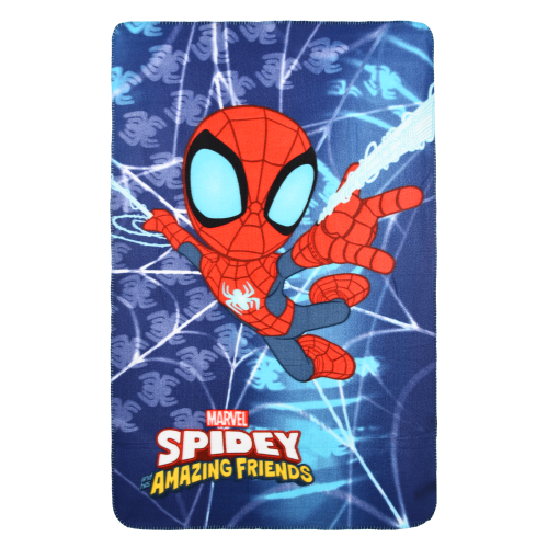 PLAID SPIDEY MARVEL COPERTA IN 100% POLIESTERE 220 GSM 100 X 150 CM PER BAMBINI - HY46022