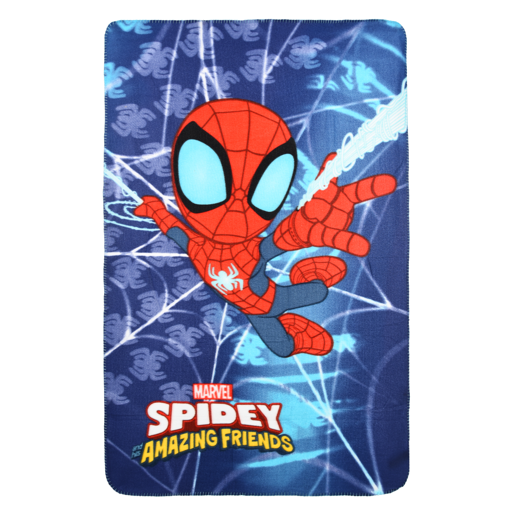 PLAID SPIDEY MARVEL COPERTA IN 100% POLIESTERE 220 GSM 100 X 150 CM PER BAMBINI - HY46022