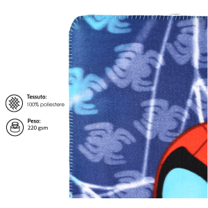 PLAID SPIDEY MARVEL COPERTA IN 100% POLIESTERE 220 GSM 100 X 150 CM PER BAMBINI - HY46022