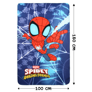 PLAID SPIDEY MARVEL COPERTA IN 100% POLIESTERE 220 GSM 100 X 150 CM PER BAMBINI - HY46022