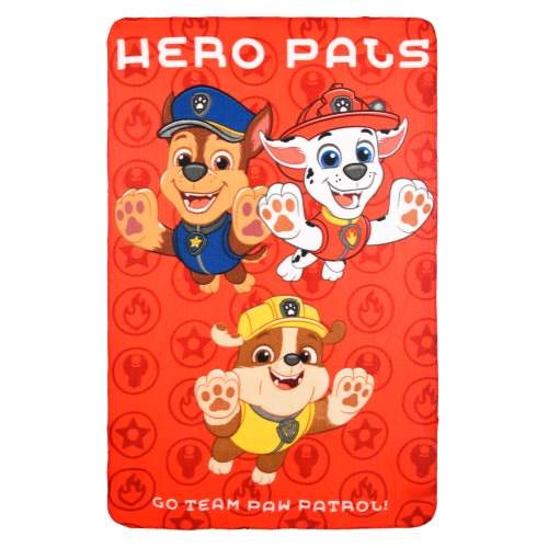 PLAID PAW PATROL COPERTA IN 100% POLIESTERE 220 GSM 100 X 150 CM PER BAMBINI - HY46007