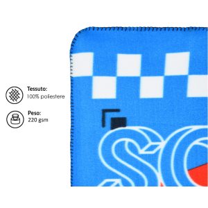PLAID SONIC COPERTA IN 100% POLIESTERE 220 GSM 100 X 150 CM PER BAMBINI - HY46004