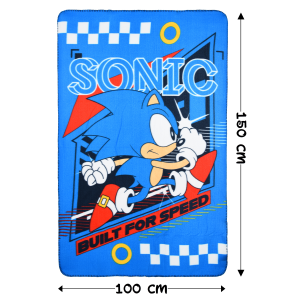 PLAID SONIC COPERTA IN 100% POLIESTERE 220 GSM 100 X 150 CM PER BAMBINI - HY46004