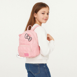 BORSA PASSEGGIO HELLO KITTY ZAINO CON PORTACHIAVI IN SILICONE 26 CM TEMPO LIBERO RAGAZZI - 5937