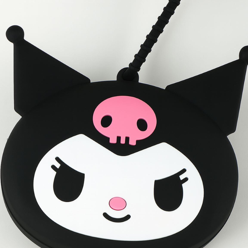 BORSETTA KUROMI HELLO KITTY CON TRACOLLA REGOLABILE PORTACHIAVI ACCESSORIO DA PASSEGGIO BAMBINI- 5949