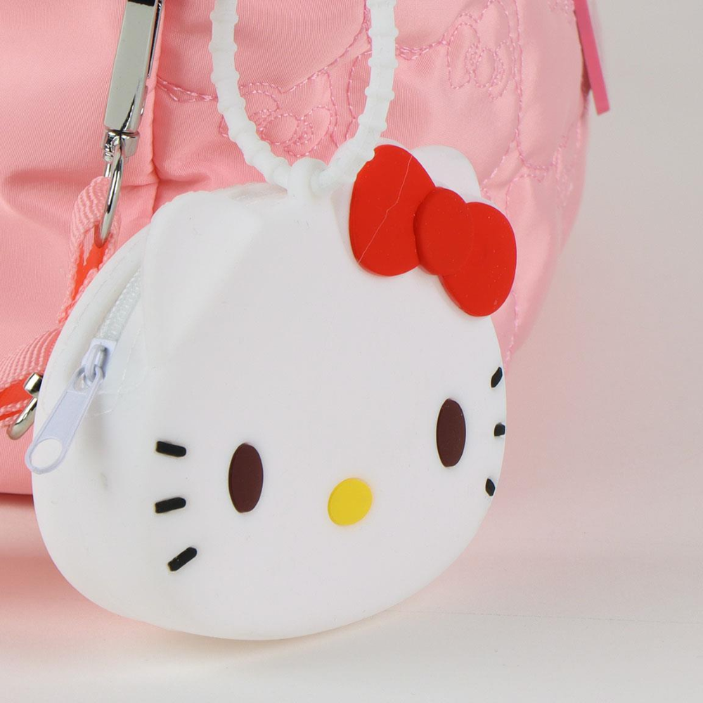 BORSETTA HELLO KITTY CON TRACOLLA REGOLABILE PORTACHIAVI ACCESSORIO DA PASSEGGIO BAMBINI- 5948