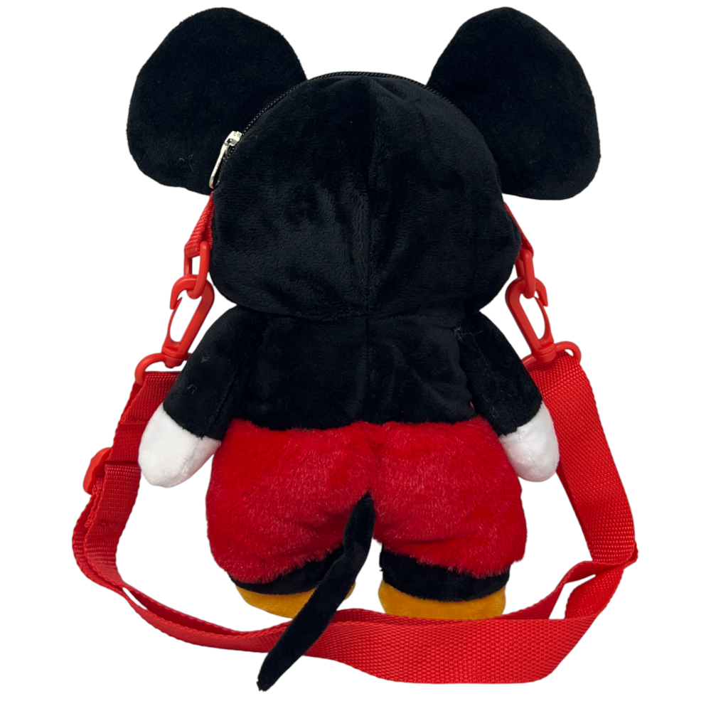 BORSETTA IN PELUCHE TOPOLINO DISNEY CON TRACOLLA REGOLABILE ACCESSORIO DA PASSEGGIO BAMBINI- 6274