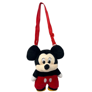 BORSETTA IN PELUCHE TOPOLINO DISNEY CON TRACOLLA REGOLABILE ACCESSORIO DA PASSEGGIO BAMBINI- 6274