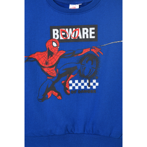 MAGLIONE SPIDERMAN MARVEL FELPA PER BAMBINI 3/8 ANNI - HY10031.BLUE