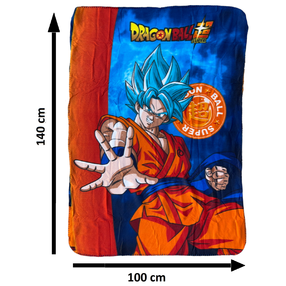 PLAID DRAGON BALL COPERTA IN 100% POLIESTERE 220 GSM 100 X 140 CM PER BAMBINI - DB36-5571