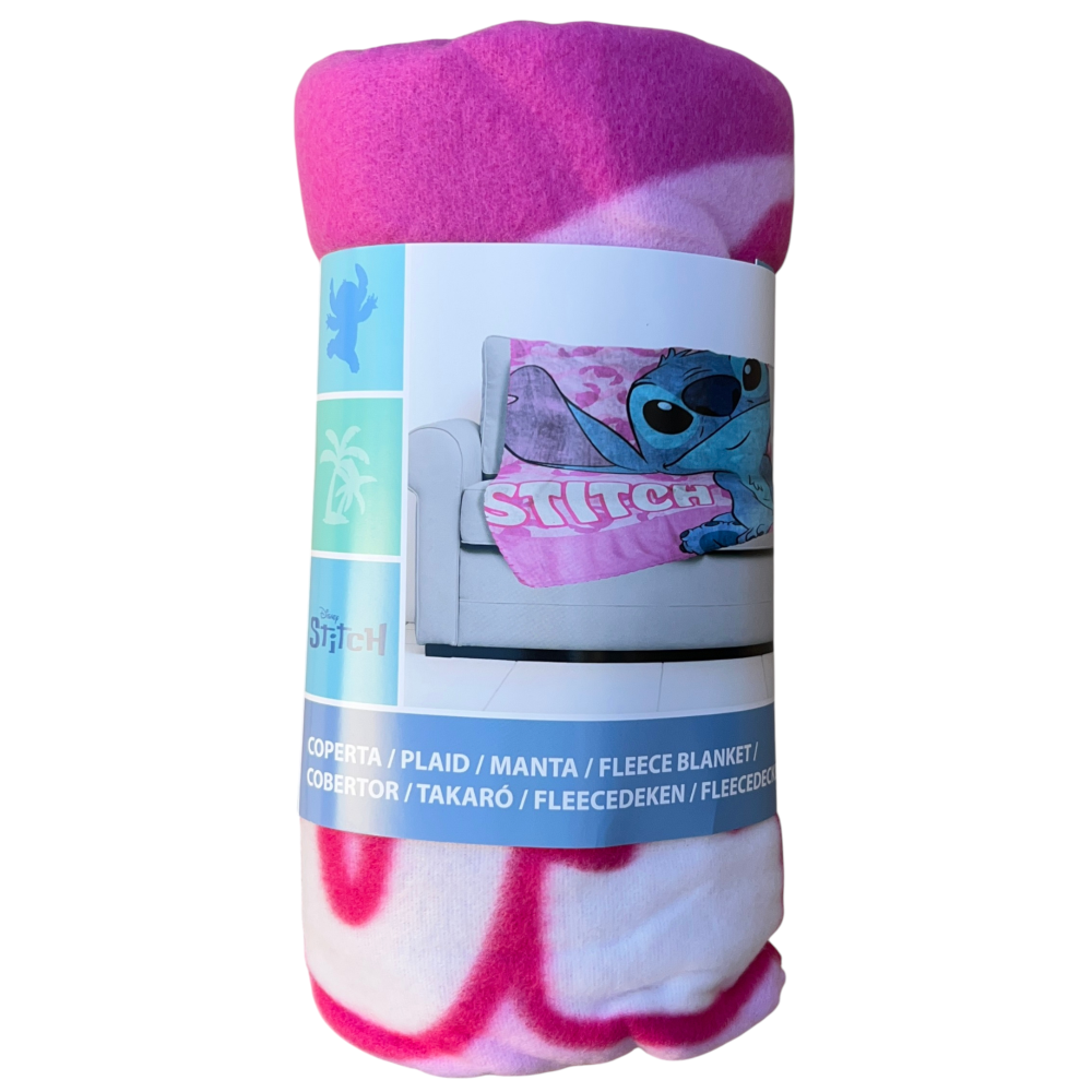 PLAID STITCH DISNEY COPERTA IN 100% POLIESTERE 220 GSM 100 X 140 CM PER BAMBINI - LIL36-5428