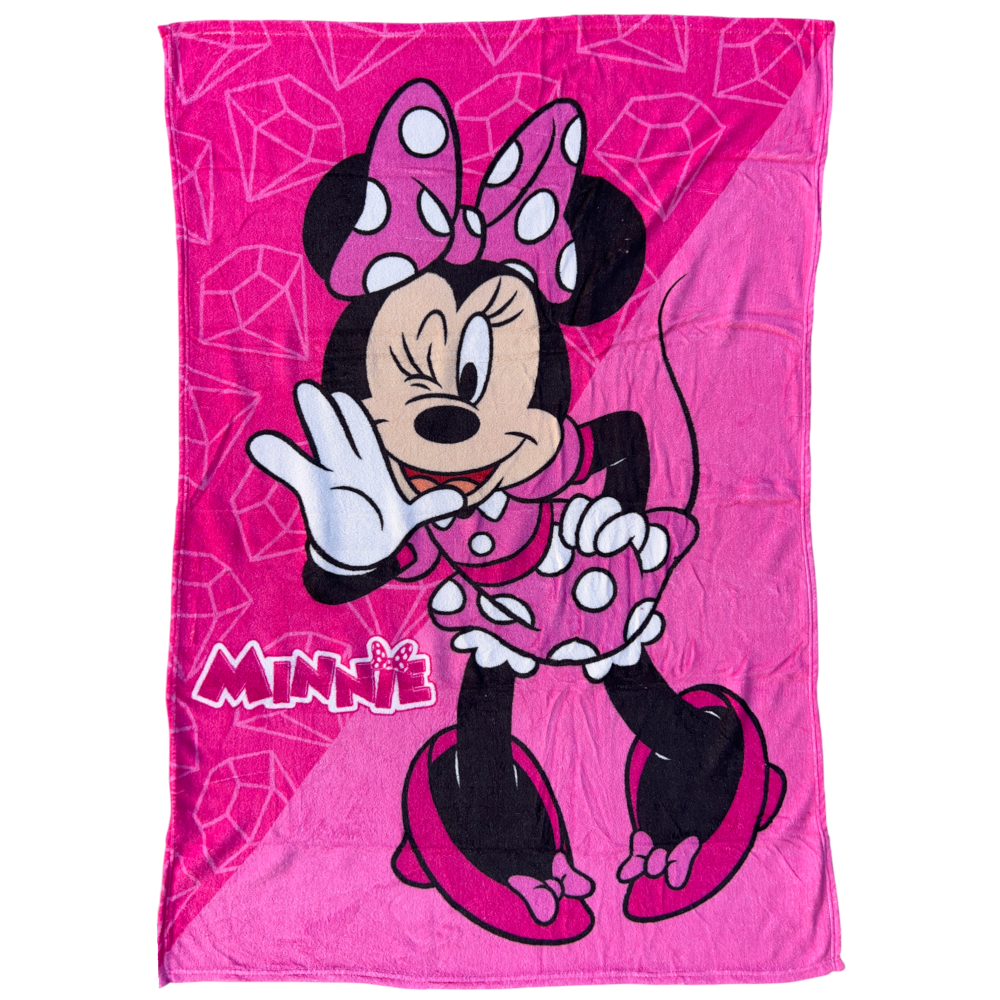 PLAID IN CORAL MINNIE DISNEY COPERTA IN 100% POLIESTERE 100 X 140 CM PER BAMBINI - JE13559AD