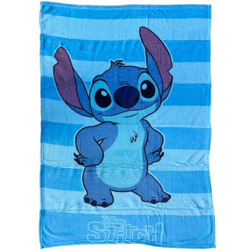 PLAID IN CORAL STITCH DISNEY COPERTA IN 100% POLIESTERE 100 X 140 CM PER BAMBINI - JE13520AD