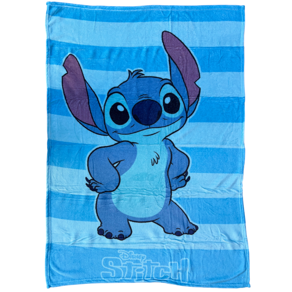 PLAID IN CORAL STITCH DISNEY COPERTA IN 100% POLIESTERE 100 X 140 CM PER BAMBINI - JE13520AD