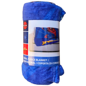 PLAID IN CORAL SPIDERMAN MARVEL COPERTA IN 100% POLIESTERE 100 X 140 CM PER BAMBINI - JE13563AD