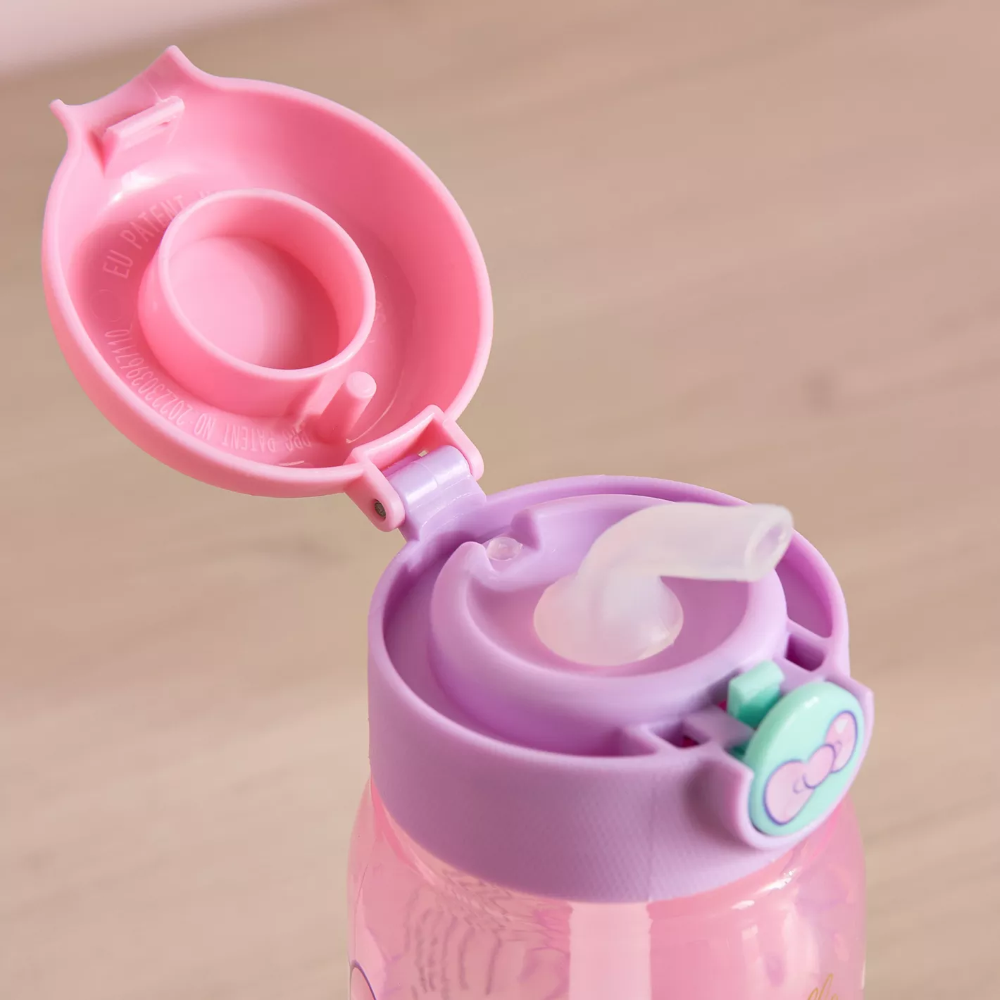 BORRACCIA POP-UP HELLO KITTY SANRIO BOTTIGLIA IN PLASTICA RIUTILIZZABILE 510 ML CON CANNUCCIA - 84998