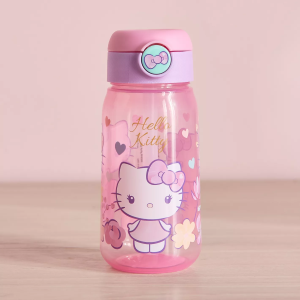BORRACCIA POP-UP HELLO KITTY SANRIO BOTTIGLIA IN PLASTICA RIUTILIZZABILE 510 ML CON CANNUCCIA - 84998