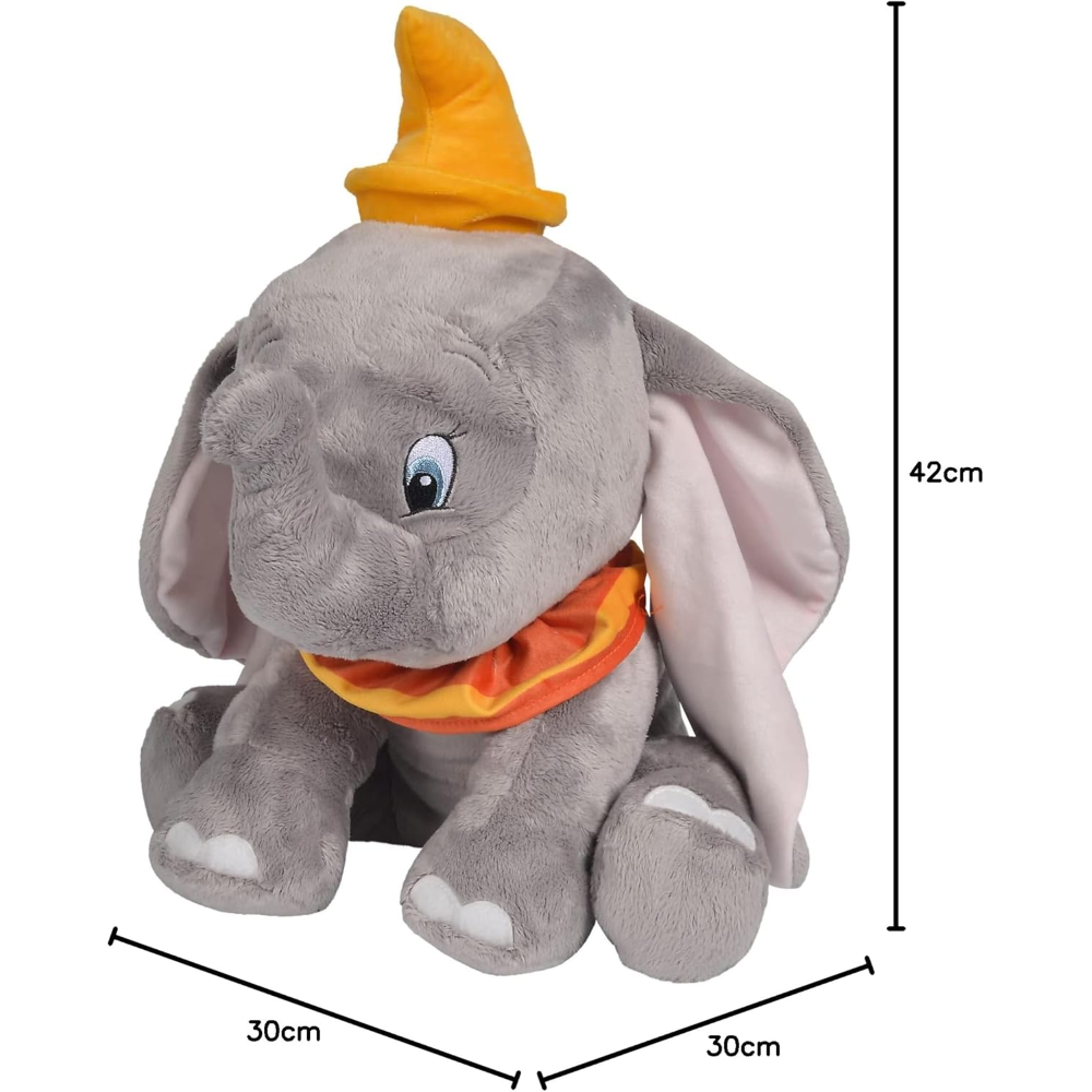 PELUCHE DUMBO DISNEY MORBIDO PELUCHE ELEFANTE SEDUTO 42 CM - 6315876791