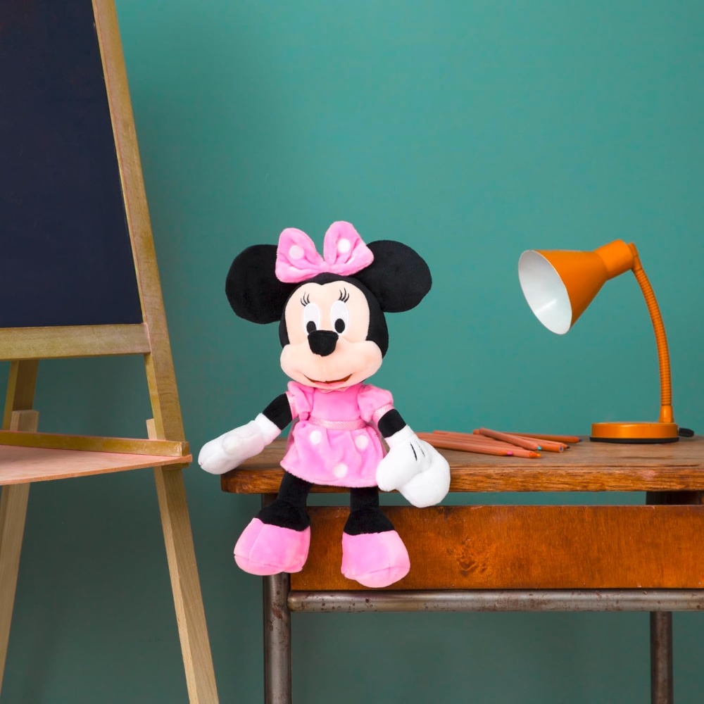 PELUCHE MINNIE MOUSE DISNEY MORBIDO PUPAZZO 43 CM CON ABITO ROSA - 6315874888X06