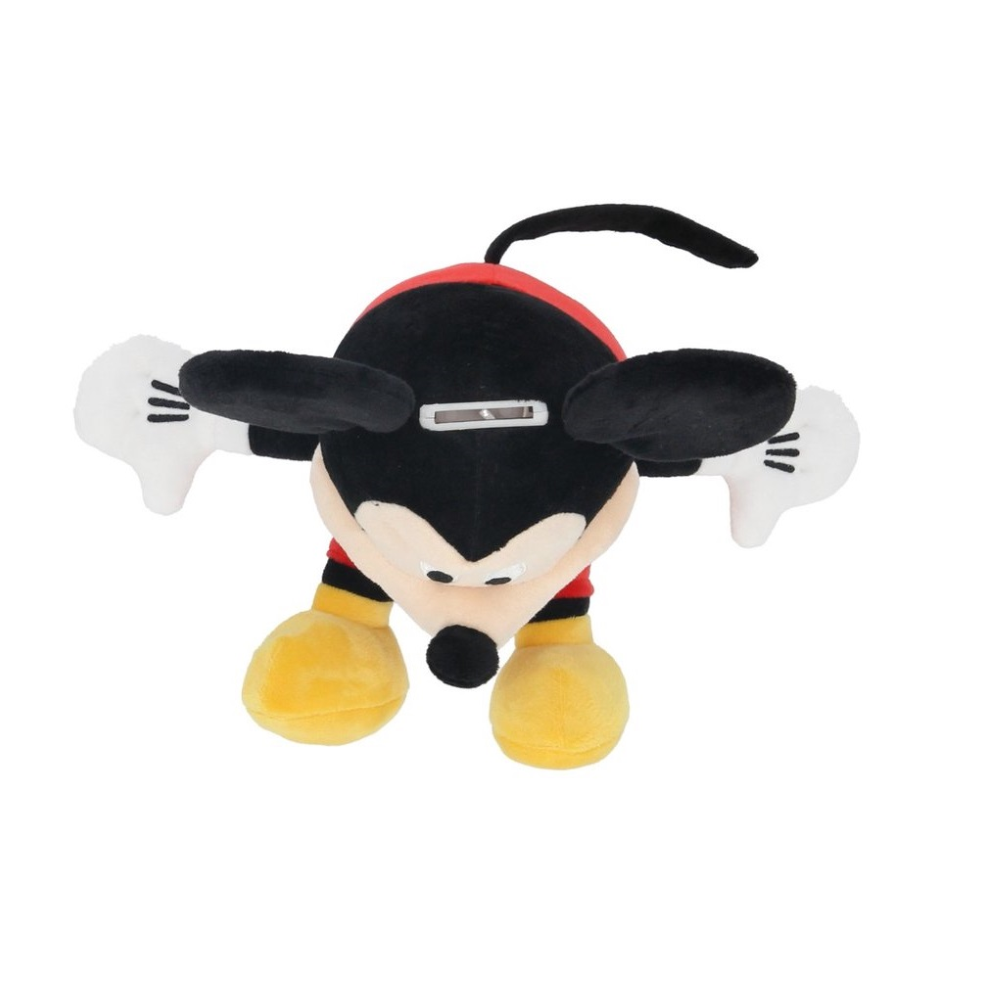 SALVADANAIO PELUCHE TOPOLINO 20 CM DISNEY MORBIDO PUPAZZO CON PORTAMONETE INTERNO DAI 3 ANNI - MIC36-5409