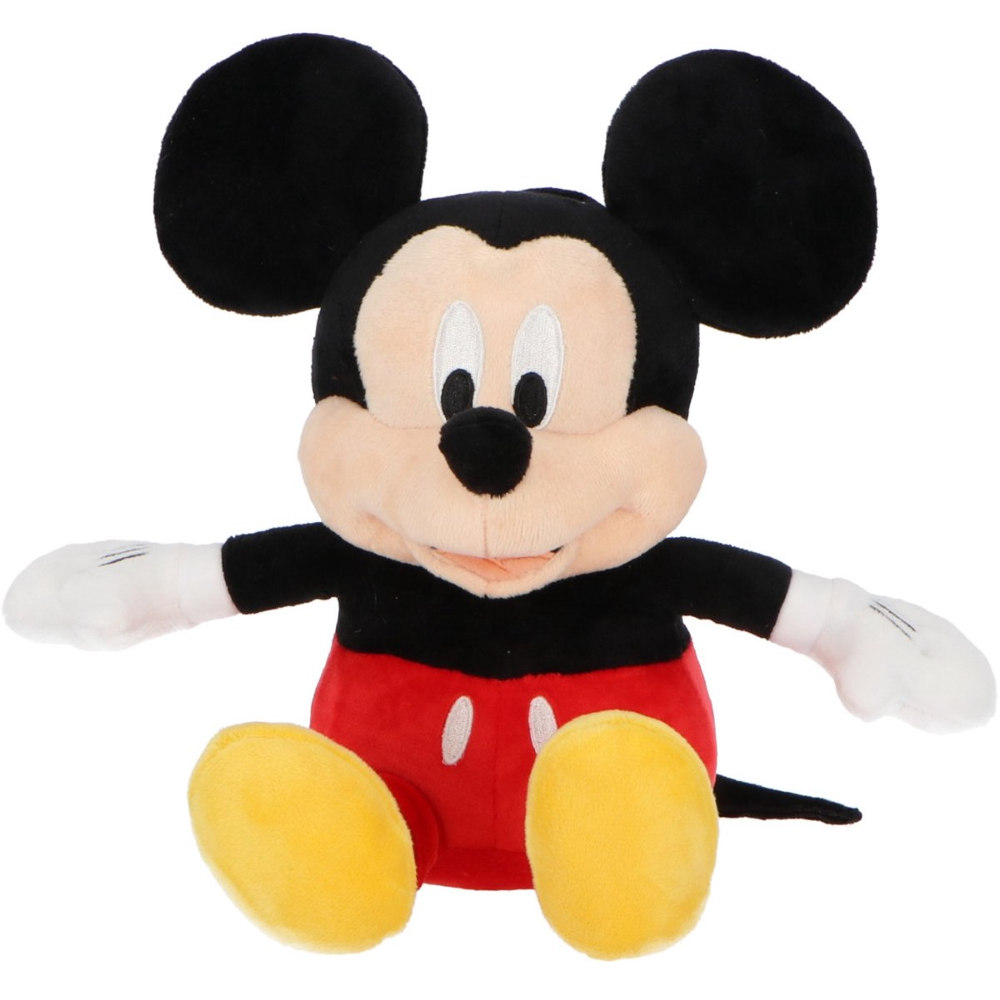 SALVADANAIO PELUCHE TOPOLINO 20 CM DISNEY MORBIDO PUPAZZO CON PORTAMONETE INTERNO DAI 3 ANNI - MIC36-5409