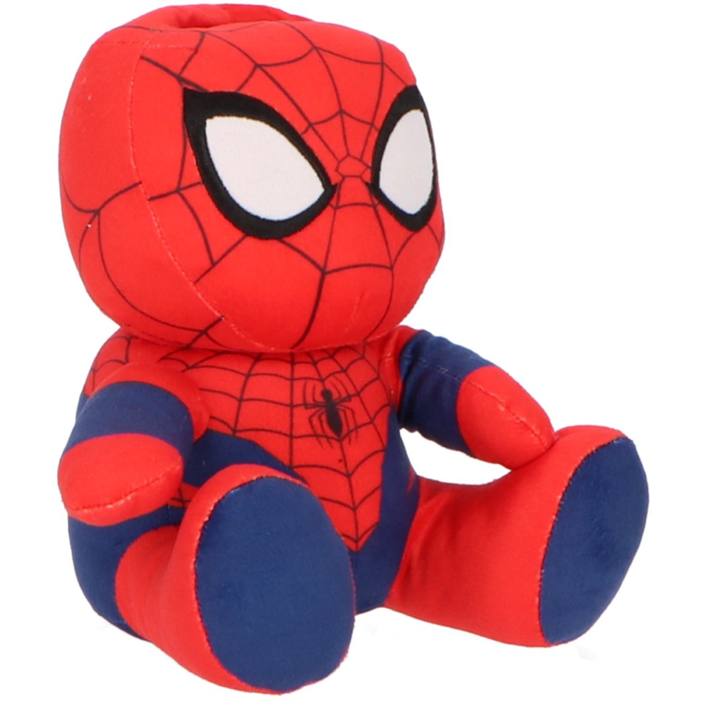 SALVADANAIO PELUCHE SPIDERMAN 20 CM MARVEL MORBIDO PUPAZZO CON PORTAMONETE INTERNO DAI 3 ANNI - SPI36-5411