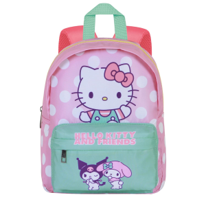 ZAINETTO PRESCOLARE HELLO KITTY & FRIENDS BORSA 27 CM PER ASILO NIDO CON TASCA FRONTALE - 08315