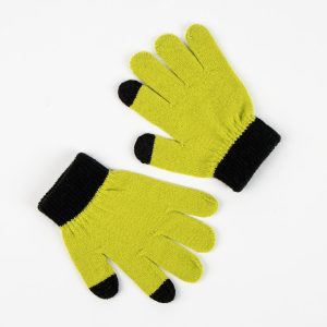 SET INVERNALE IL GRINCH CAPPELLO CON POMPON E GUANTI PER BAMBINI IN MORBIDO ACRILICO - 0578