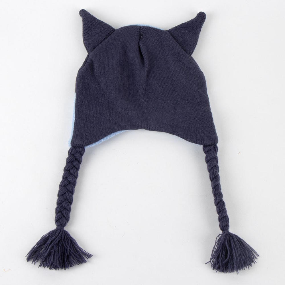 BERRETTO INVERNALE BLUEY MODELLO PERUVIANO CAPPELLO CON ORECCHIE 3D IN MORBIDO ACRILICO - 0561