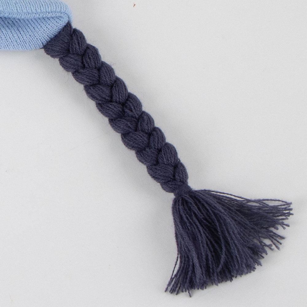 BERRETTO INVERNALE BLUEY MODELLO PERUVIANO CAPPELLO CON ORECCHIE 3D IN MORBIDO ACRILICO - 0561
