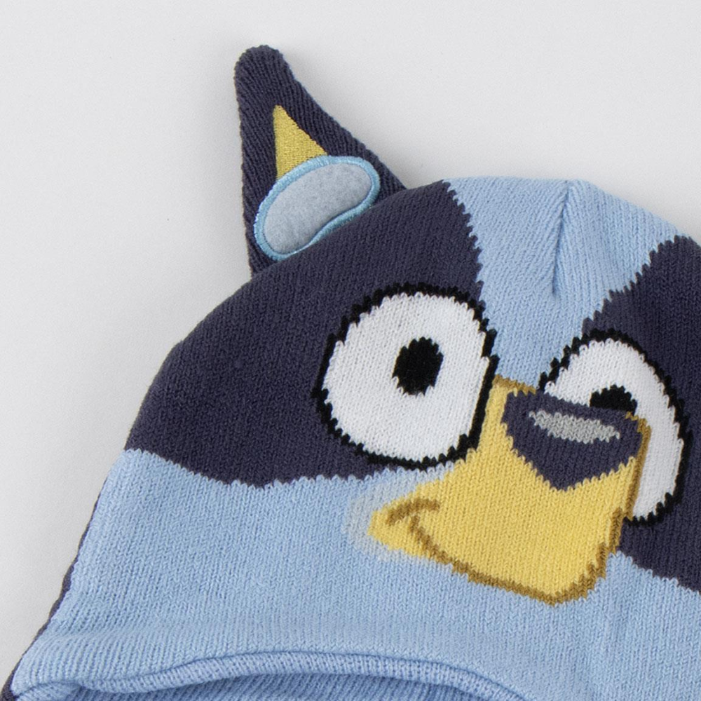 BERRETTO INVERNALE BLUEY MODELLO PERUVIANO CAPPELLO CON ORECCHIE 3D IN MORBIDO ACRILICO - 0561