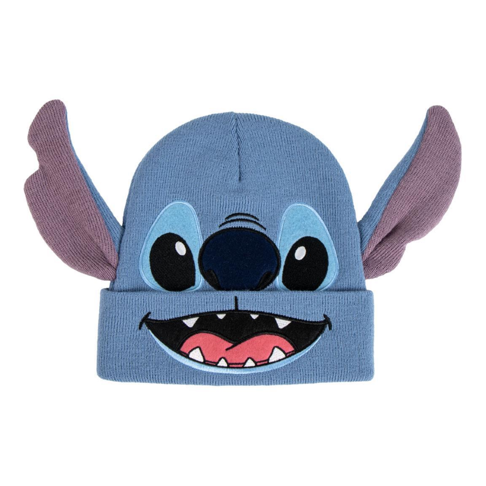 BERRETTO INVERNALE STITCH DISNEY CON ORECCHIE 3D CAPPELLO IN MORBIDO ACRILICO - 0554