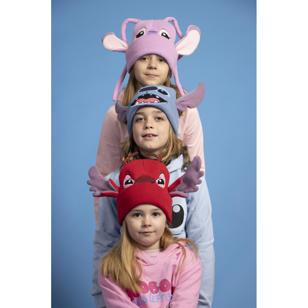 BERRETTO INVERNALE STITCH DISNEY CON ORECCHIE 3D CAPPELLO IN MORBIDO ACRILICO - 0554