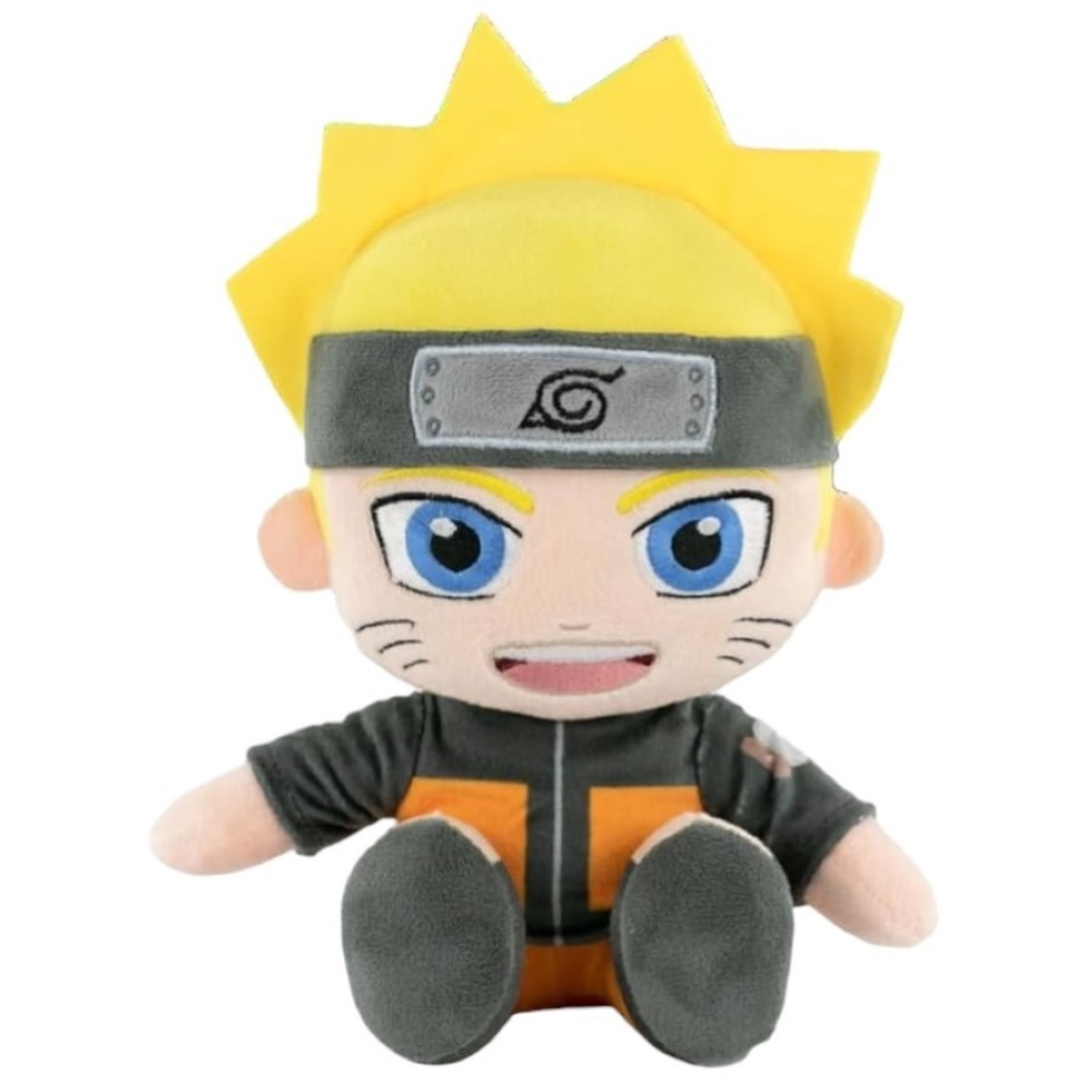 NARUTO SHIPPUDEN PELUCHE NARUTO UZUMAKI MORBIDO PUPAZZO 25 CM DA COLLEZIONE ANIME E MANGA