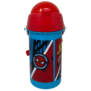 SET PRANZO SPIDERMAN MARVEL BORRACCIA POP-UP E PORTAMERENDA IN PLASTICA RIUTILIZZABILE - 35364