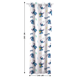 TENDA VELATA CAMERETTA STITCH DISNEY 140 X 280 CM PANNELLO SINGOLO CON ANELLI - STI-1661