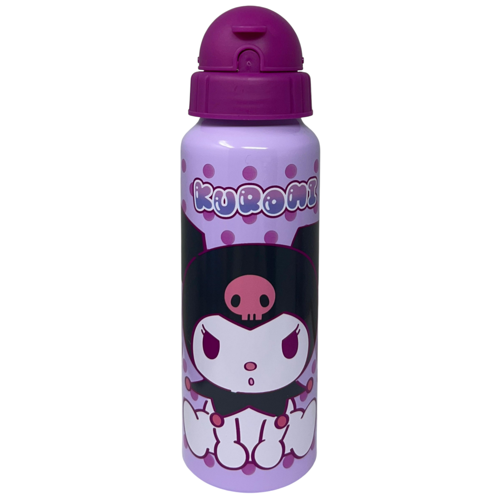 BORRACCIA IN ALLUMINIO CON CANNUCCIA KUROMI SANRIO BOTTIGLIA PER BAMBINI 550 ML - H13122MC/V