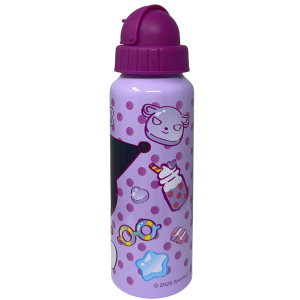 BORRACCIA IN ALLUMINIO CON CANNUCCIA KUROMI SANRIO BOTTIGLIA PER BAMBINI 550 ML - H13122MC/V