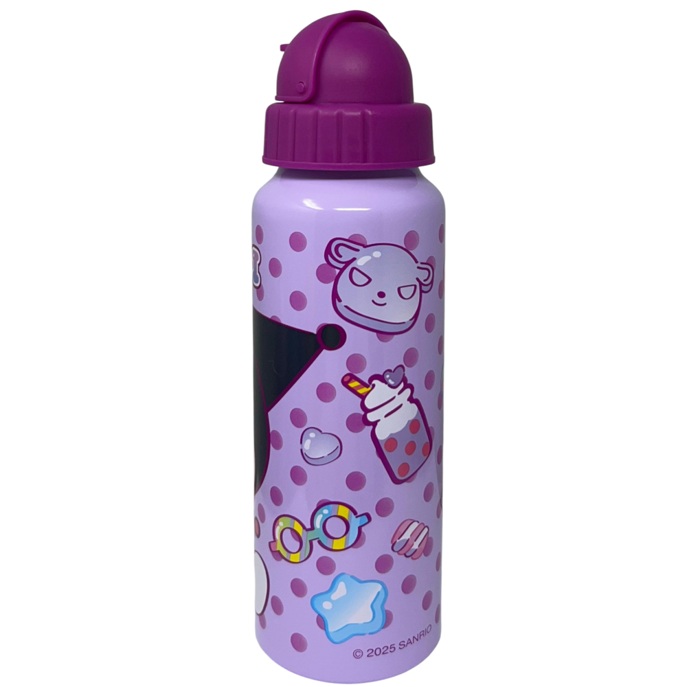 BORRACCIA IN ALLUMINIO CON CANNUCCIA KUROMI SANRIO BOTTIGLIA PER BAMBINI 550 ML - H13122MC/V