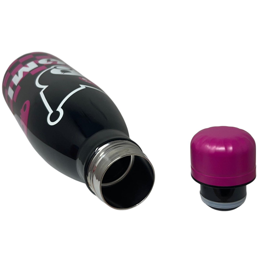 BORRACCIA TERMICA KUROMI SANRIO IN ACCIAIO INOX BOTTIGLIA CON TAPPO SVITABILE 500 ML - H10247TE/N