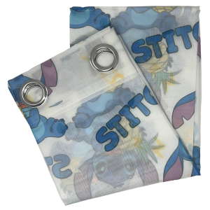 TENDA VELATA CAMERETTA STITCH DISNEY 140 X 280 CM PANNELLO SINGOLO CON ANELLI - STI-1661